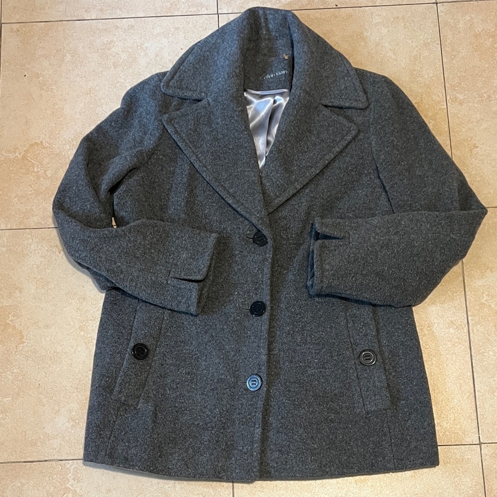 Calvin Klein Charcoal Peacoat for Women
